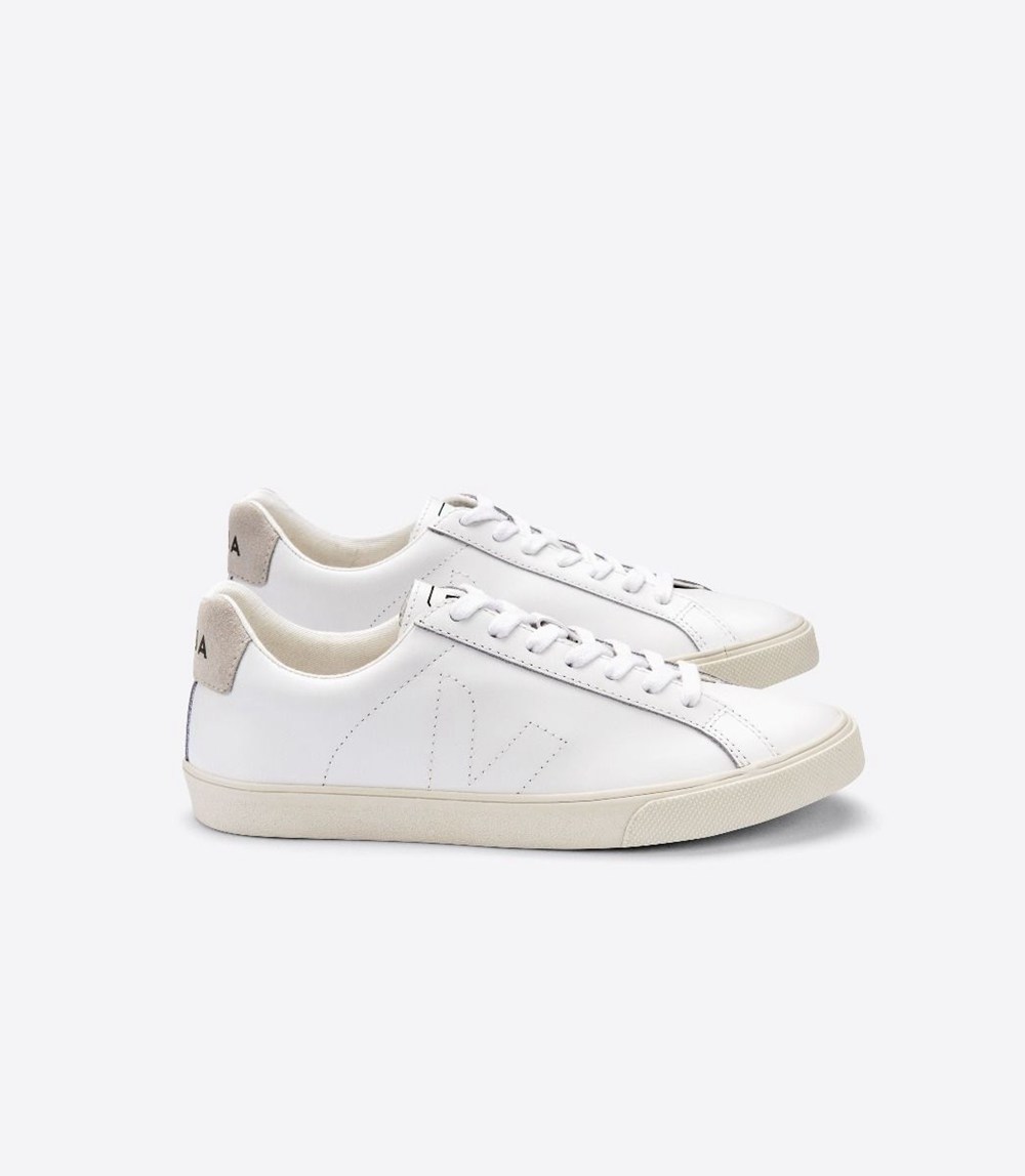 Tenis Veja Mujer - Esplar Cuero - Blancos - 618FNLZDO